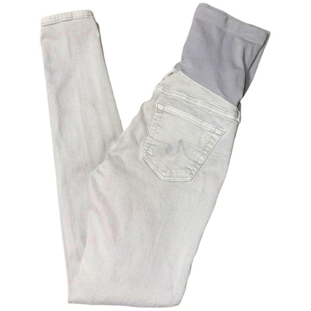 AG Denim Women’s Size 25 Light Grey Secret Fit Belly Skinny Maternity Jeans